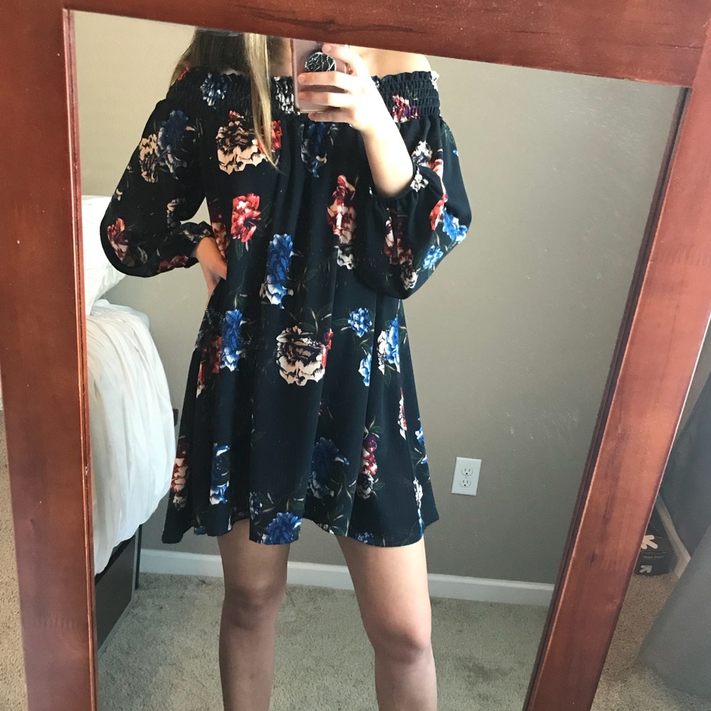 Off the shoulder floral dress